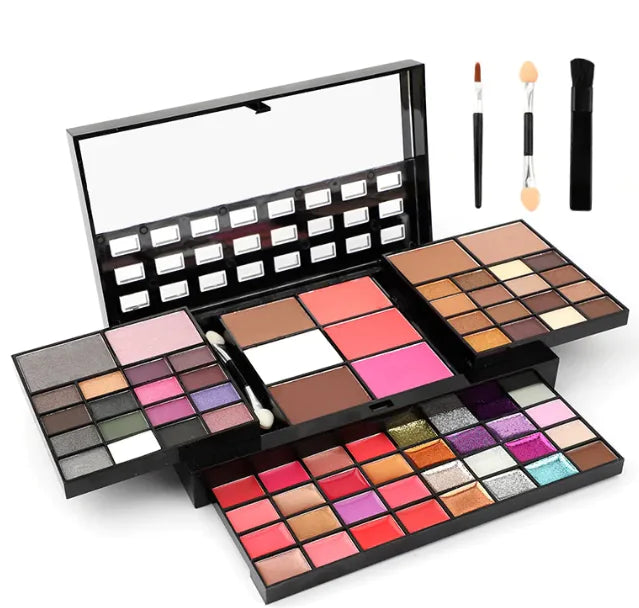74-Colour All-in-One Makeup Palette – Eyeshadow, Blush, Lip Gloss & Highlighter
