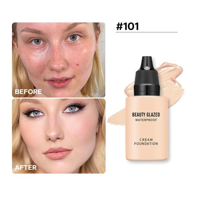 Matte Liquid Foundation & Concealer – Full Coverage, Waterproof, 9 Shades