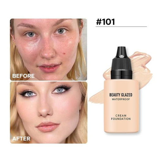 Matte Liquid Foundation & Concealer – Full Coverage, Waterproof, 9 Shades