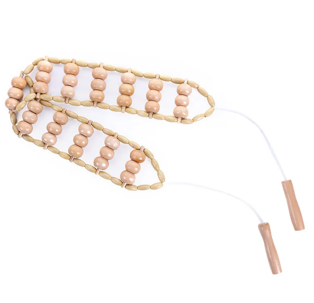 Wooden Anti-Cellulite Massage Roller Set – Birch Wood Body Therapy Tools
