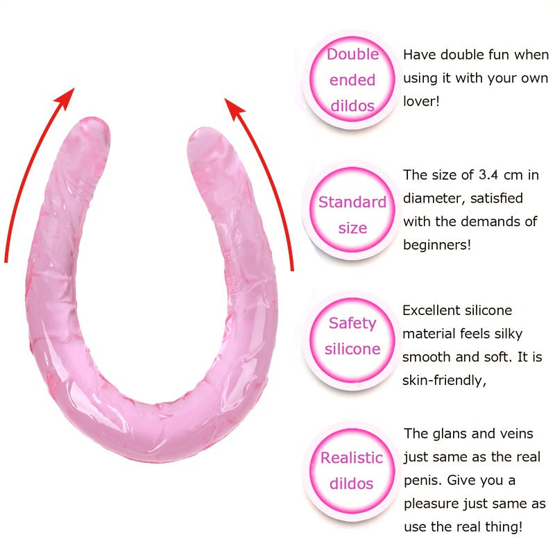 Double-Ended Silicone Dildo – Beginner Friendly | 4 Colours
