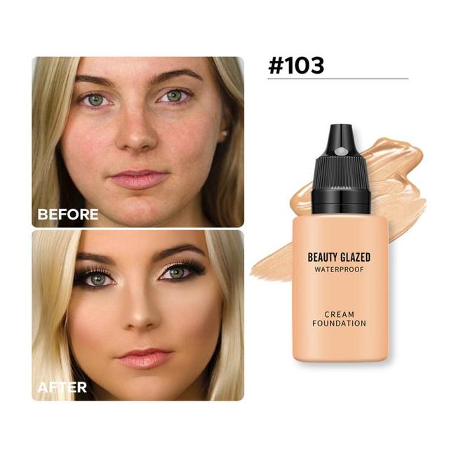 Matte Liquid Foundation & Concealer – Full Coverage, Waterproof, 9 Shades