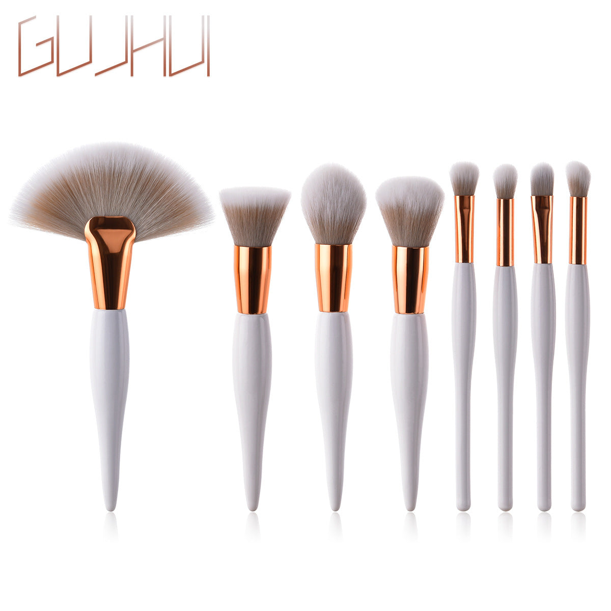 4-Piece Makeup Brush Set – Soft High-Density Bristles, 2 Elegant Colourways