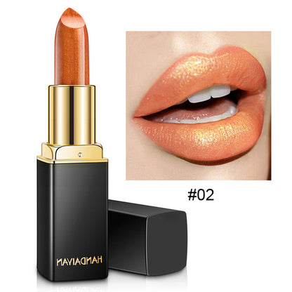 Glitter Shimmer Lipstick – Waterproof Mermaid Finish, 8 Shades, 3.5g