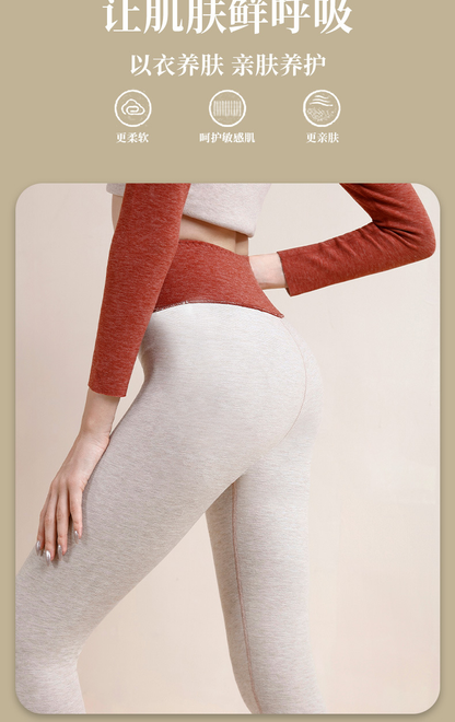 Fleece-Lined Cropped Velvet Leggings – High Waist, Hip Lift, 9 Colours, S–5XL
