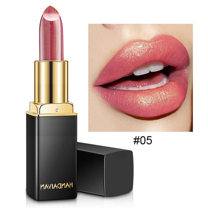 Glitter Shimmer Lipstick – Waterproof Mermaid Finish, 8 Shades, 3.5g