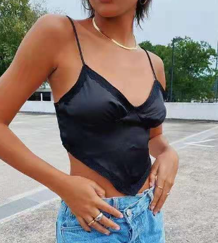 Women’s V-Neck Lace-Trim Cami Top