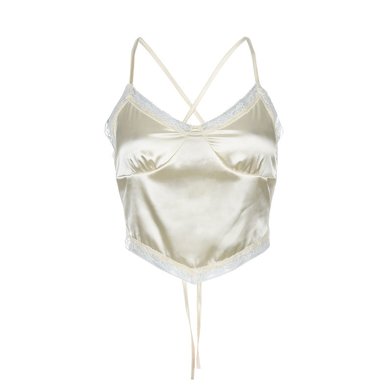 Women’s V-Neck Lace-Trim Cami Top