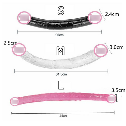 Double-Ended Silicone Dildo – Beginner Friendly | 4 Colours