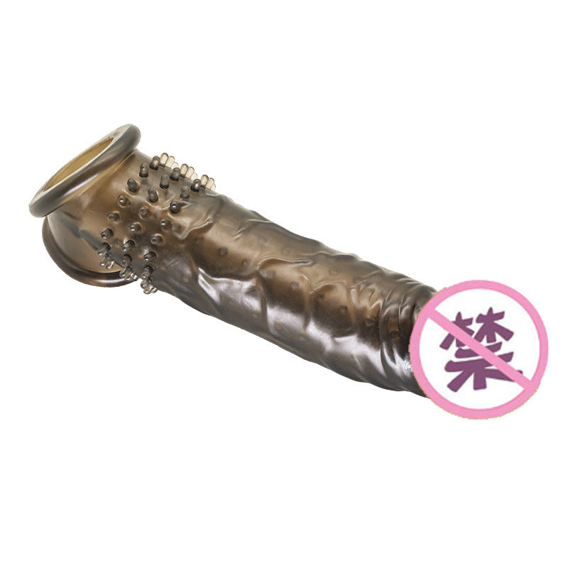 Men's TPE Penis Sleeve Extender – Thickening & Lengthening | Black & Transparent