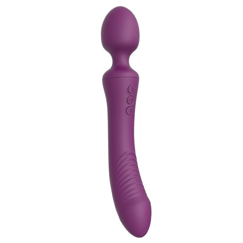 Dual-Head G-Spot Vibrator – USB Rechargeable | Red & Violet