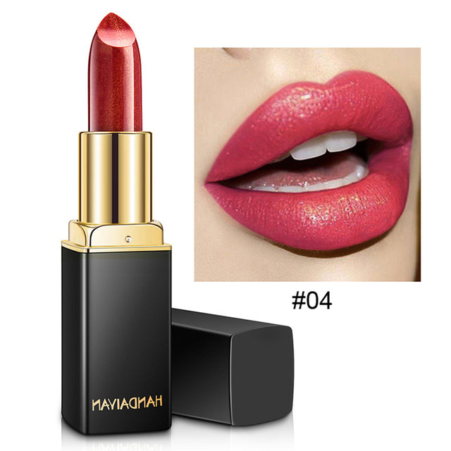 Glitter Shimmer Lipstick – Waterproof Mermaid Finish, 8 Shades, 3.5g