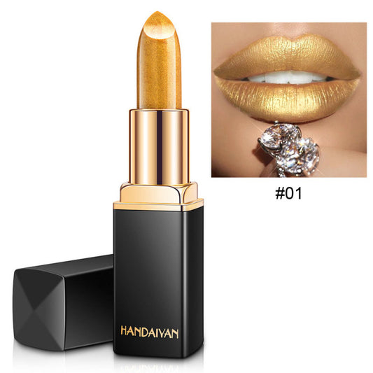Waterproof Glitter Lipstick – Long-Lasting Shimmer, 9 Shades