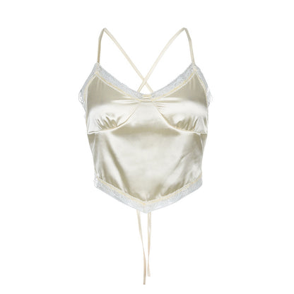 Women’s V-Neck Lace-Trim Cami Top