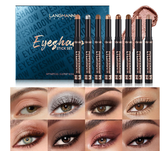 High Pigment Waterproof Eyeshadow Stick Set | 15 Colours Per Box