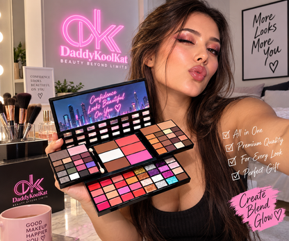 74-Colour All-in-One Makeup Palette – Eyeshadow, Blush, Lip & Highlight