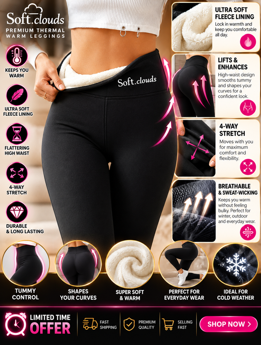 Women’s Fleece-Lined High-Waist Leggings – Warm Winter Stretch Pants
