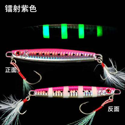 Laser Fishing Lures — Deep Sea Jigging Bait | Blue, Purple, Gold & Red/Silver | 25g–180g
