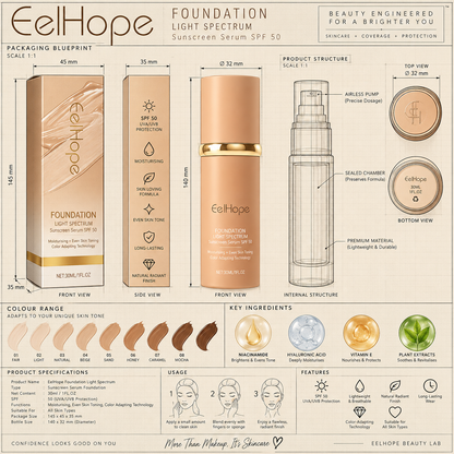 Liquid Foundation – Buildable Everyday Complexion Makeup, 30ml