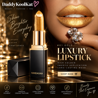 Glitter Lipstick – Buildable Shimmer Lip Colour, 9 Shades