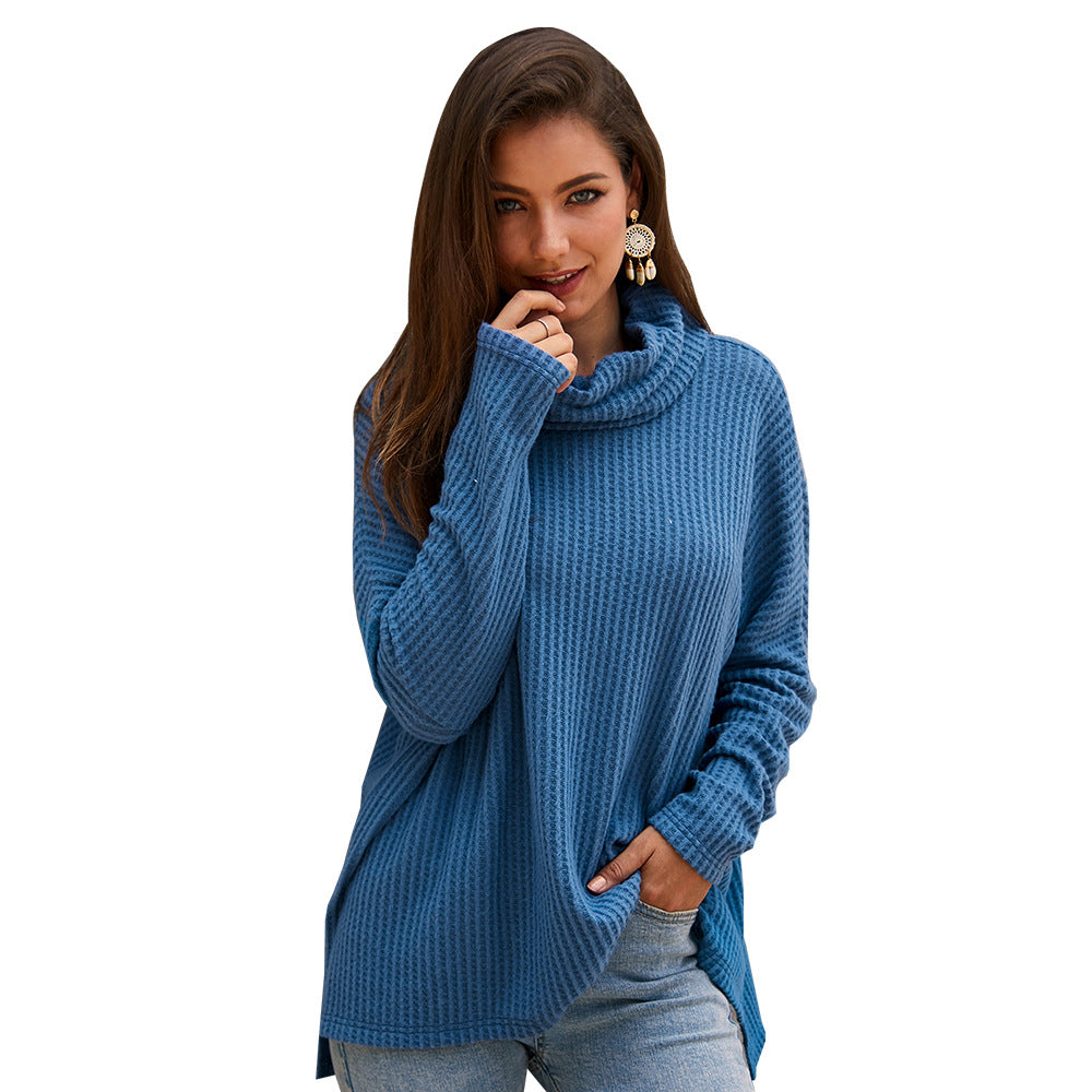 Women’s High Neck Knit Sweater – Cosy Long Sleeve Pullover, 5 Colours, S–2XL