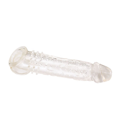 Men's TPE Penis Sleeve Extender – Thickening & Lengthening | Black & Transparent