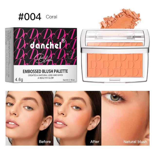 Matte Blush Palette – Long-Lasting Soft-Focus Finish, 6 Shades, All Skin Types