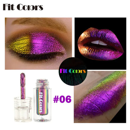 Aurora ChromaShift Multi-Chrome Eyeshadow Pigments — Liquid Colour-Shifting Eye Pigment | 6 Shades