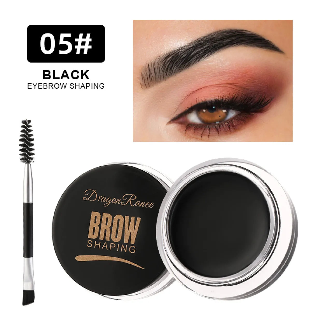 Waterproof Eyebrow Dye Gel – Long-Lasting Smudge-Proof Brow Cream, 6 Shades