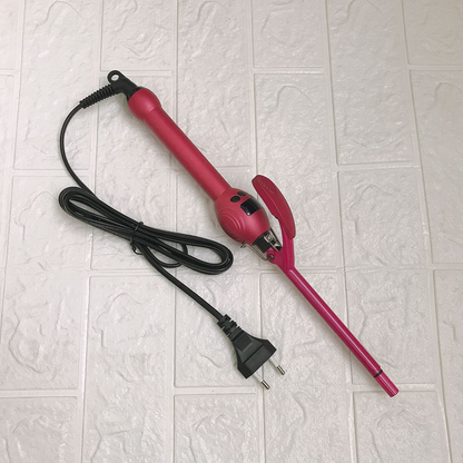Professional 9mm Curling Iron with LCD Display | Tourmaline Ceramic Wand