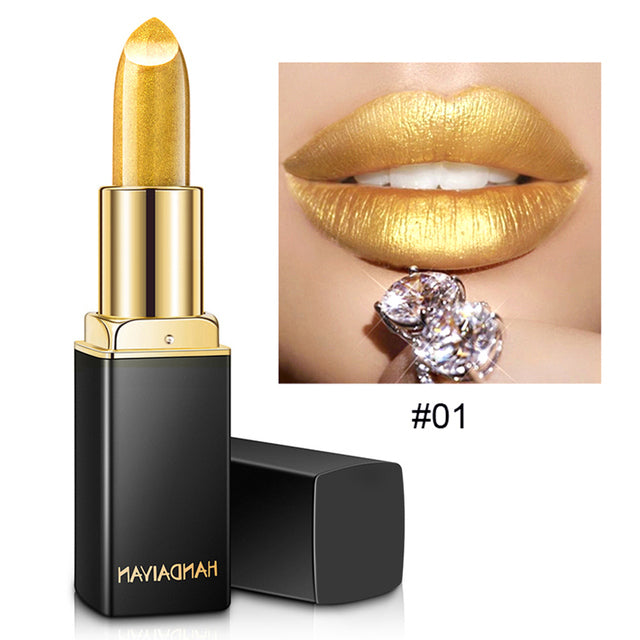 Glitter Shimmer Lipstick – Waterproof Mermaid Finish, 8 Shades, 3.5g