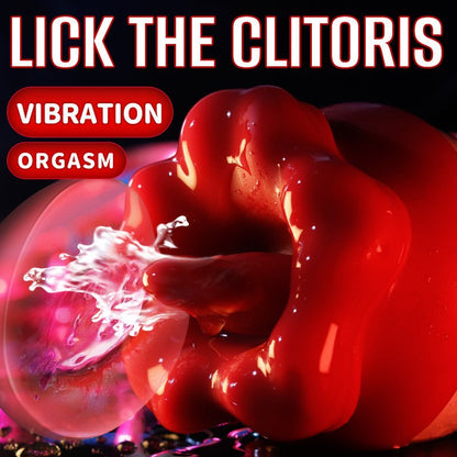 Red Lip Clitoral Vibrator for Women – Tongue Stimulator | 2 Styles