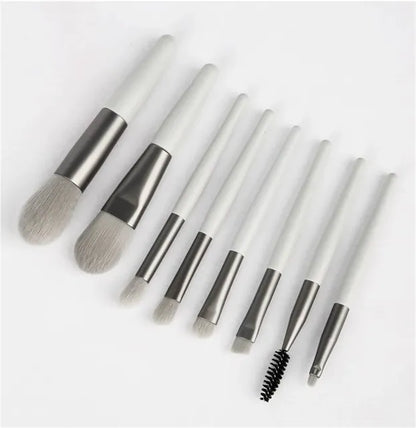 8-Piece Professional Makeup Brush Set – Soft Fluffy Brushes, 5 Colours