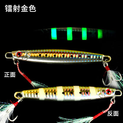 Laser Fishing Lures — Deep Sea Jigging Bait | Blue, Purple, Gold & Red/Silver | 25g–180g