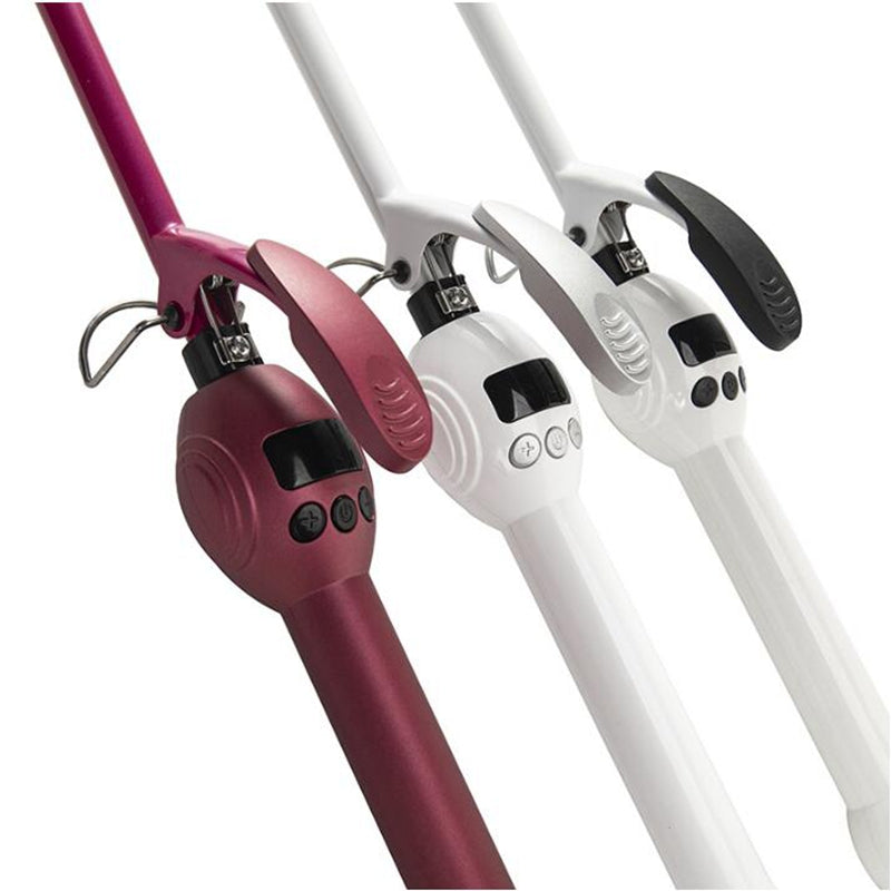 Professional 9mm Curling Iron with LCD Display | Tourmaline Ceramic Wand