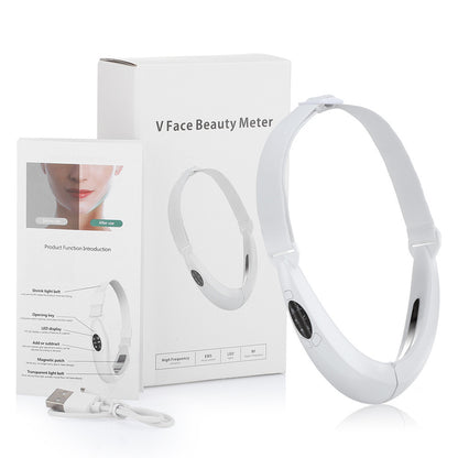EMS Microcurrent Facial Massager – V-Face Chin Sculpting, 12 Vibration Levels, 5 Light Modes