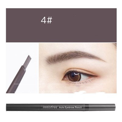 Dual-Head Automatic Eyebrow Pencil – Precision Tip & Spoolie Brush, 7 Shades