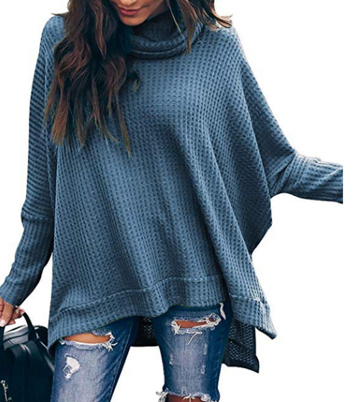 Women’s High Neck Knit Sweater – Cosy Long Sleeve Pullover, 5 Colours, S–2XL