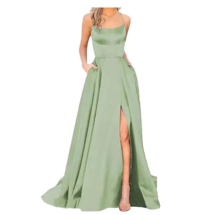 Women's Slimming Evening Dress — Elegant Formal Gown for Weddings, Galas & Cocktail Events