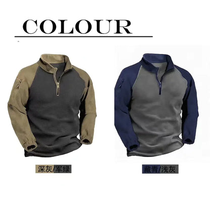 Men's Polar Wool Tactical Jacket — Windproof Insulated Hunting & Hiking Coat | S–XXXL